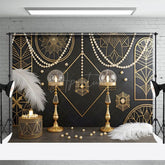 Aperturee - Aperturee Gatsby Theme Pearl Lines Photography Studio Backdrop